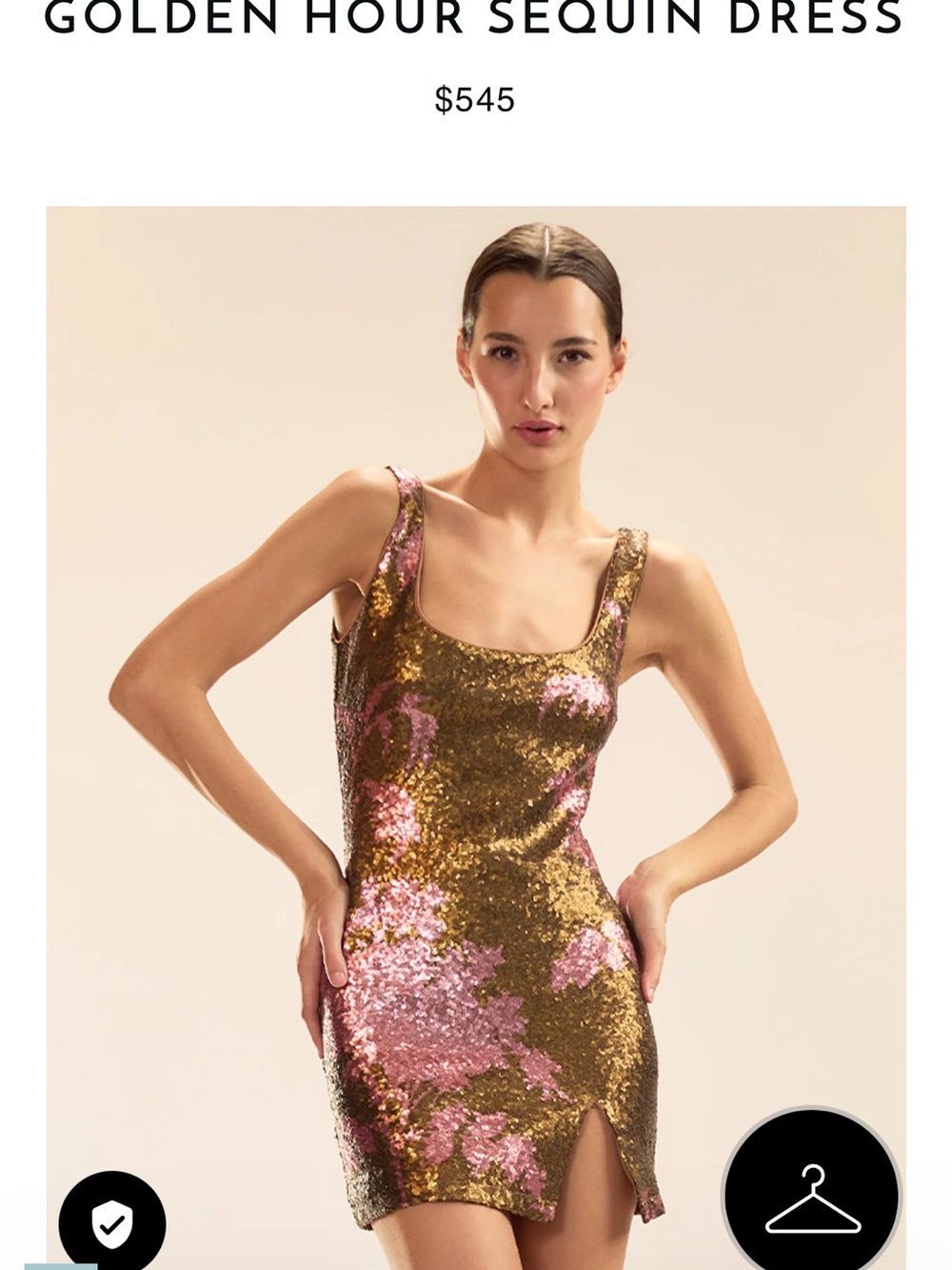 Gold Hour Cynthia Rowley Sequin Dress